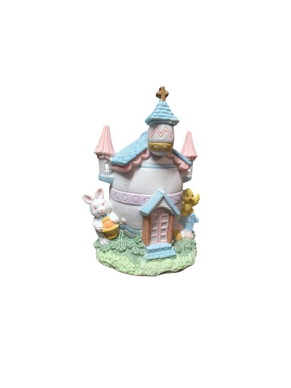 Vintage Easter Village Church Bunny Rabbit Spring Porcelain House